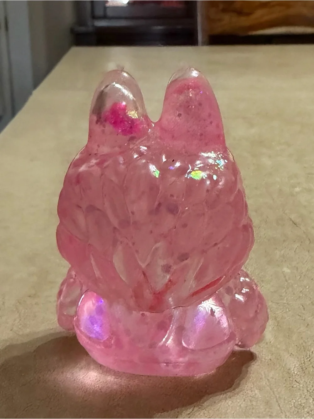 Labubu Style Glitter Squishy Squeeze Toy